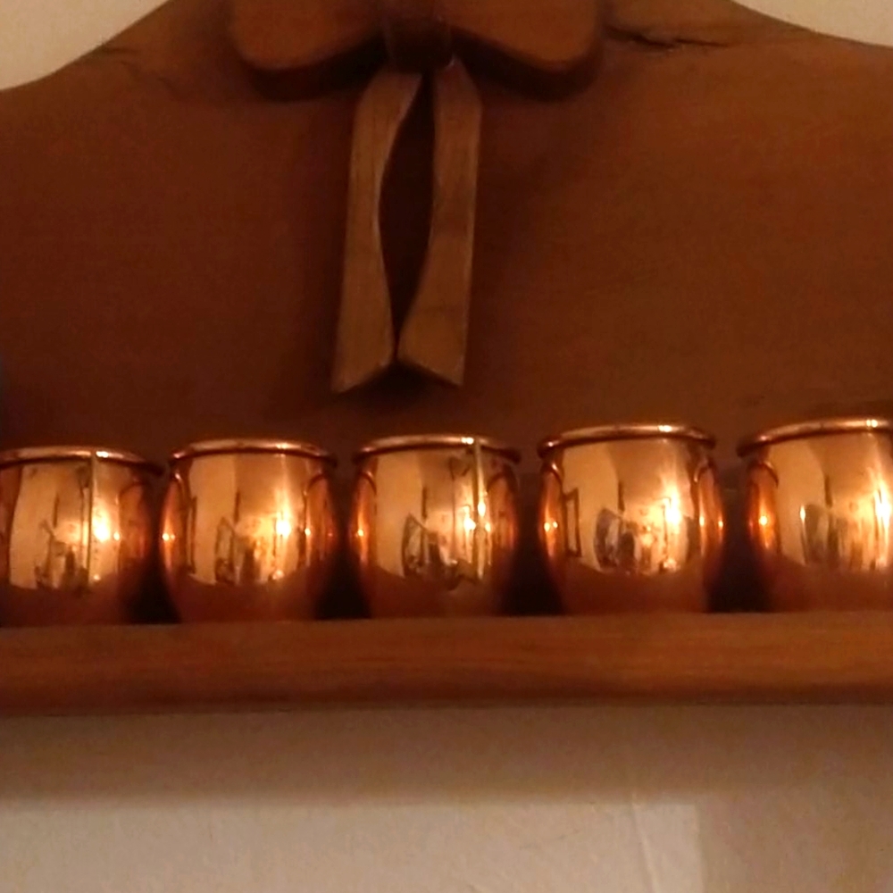 100% copper shot glasses